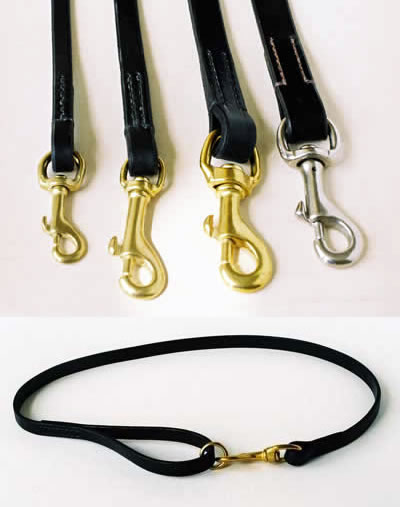 bridle leather dog lead