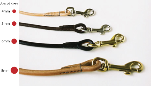 Rolled Leather Sizes